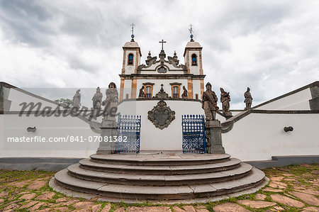 Santuario de Bom Jesus de Matosinhos, Aleijandinho masterpiece, Congonhas do Campo, UNESCO World Heritage Site, Minas Gerais, Brazil, South America