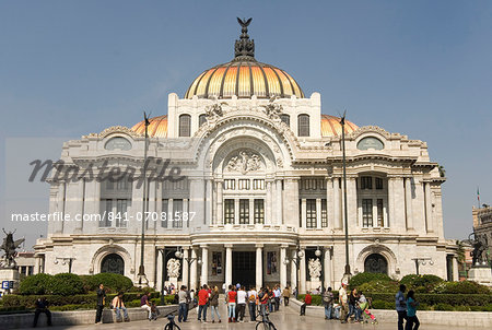 Palacio de Belles Artes and Torre Latinoamericana, Mexico City, Mexico, North America