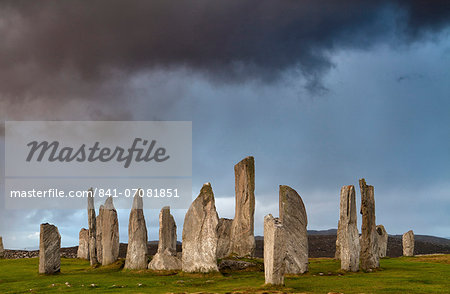 Standing Stones of Callanish, near Carloway, Isle of Lewis, Outer Hebrides, Scotland, United Kingdom, Europe