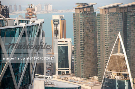 Buildings in Doha, Qatar, Middle East