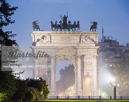 Arco della Pace, Milan, Lombardy, Italy, Europe