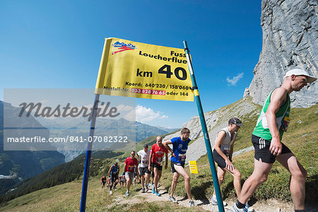 Jungfrau marathon, Bernese Oberland, Switzerland, Europe