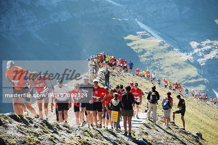 Jungfrau marathon, Bernese Oberland, Switzerland, Europe