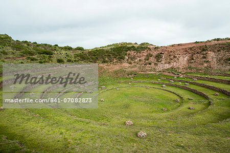 Moray Incan agricultural laboratory ruins near Maras, Sacred Valley, Peru, South America Moray Incan agricultural laboratory ruins near Maras, Sacred Valley, Peru, South America