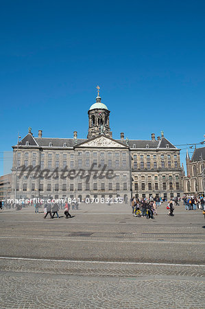 The Royal Palace, built in 1648, originally the Town Hall, Dam Square, Amsterdam, Netherlands, Europe