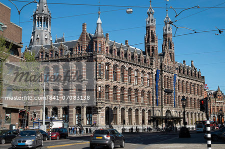 Magna Plaza, a former post office building built in the 19th century, now a shopping centre, Amsterdam, Netherlands, Europe