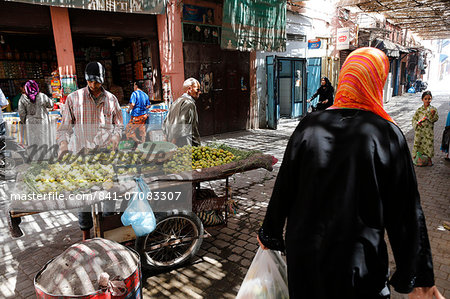 A souk in the Medina of Marrakech, Morocco, North Africa, Africa