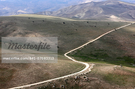 View from Besh Barmaq mountain, Siyazan, Azerbaijan, Central Asia, Asia