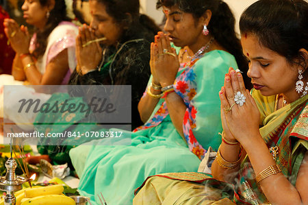 Diwali celebration at the Paris Ganesh temple, Paris, France, Europe