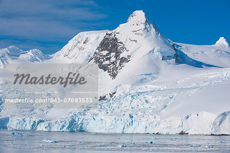 Glacier and icebergs in Cierva Cove, Antarctica, Polar Regions