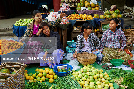 Local market, Mandalay, Myanmar (Burma), Asia