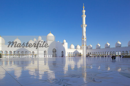 Sheikh Zayed Bin Sultan Al Nahyan Mosque, Abu Dhabi, United Arab Emirates, Middle East