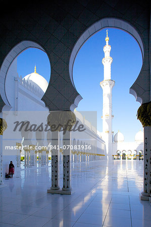 Sheikh Zayed Bin Sultan Al Nahyan Mosque, Abu Dhabi, United Arab Emirates, Middle East