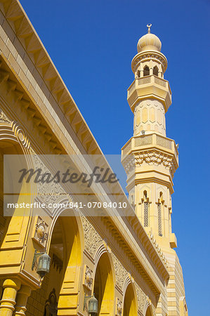 Ornate Mosque, Abu Dhabi, United Arab Emirates, Middle East