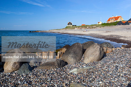 View along beach, Gammel Skagen, Jutland, Denmark, Scandinavia, Europe