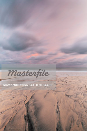 Carbis Bay beach at dawn, St. Ives, Cornwall, England, United Kingdom, Europe