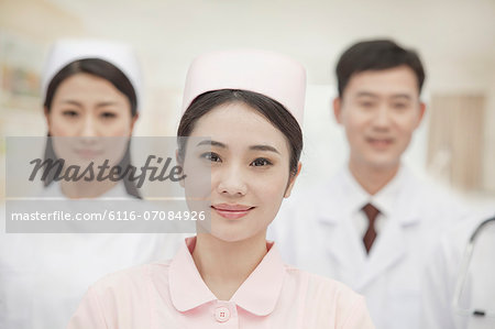 Three Healthcare workers, portrait