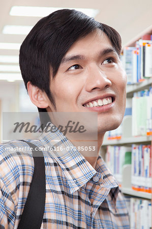 Young Man in Library