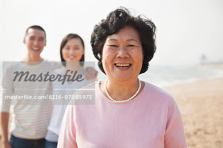 Portrait of Grandmother with Young Couple