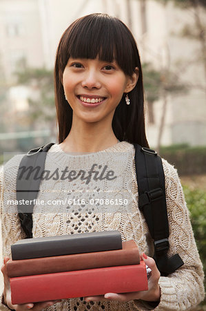 Student portrait on college campus