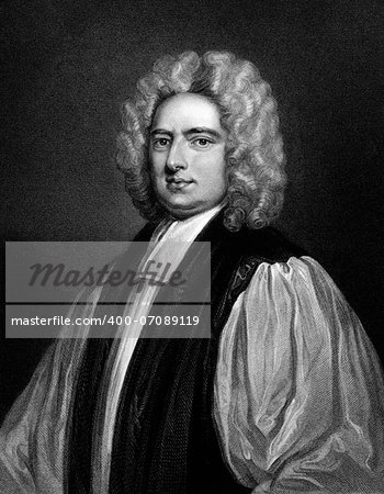 Francis Atterbury (1663-1732) on engraving from 1830.  English man of letters, politician and bishop. Engraved by H.T.Ryall and published in ''Portraits of Illustrious Personages of Great Britain'',UK,1830.