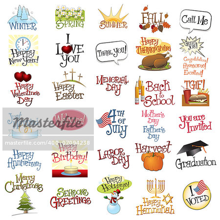 Winter, Spring, Summer or Fall, all you have to do is call for the help of one of these unique and useful designs.   You'll get the instant satisfaction of creating your own custom signage or greeting card year-round, like an old pro!    Designed from scratch by a veteran Sign Artist/Letterhead.