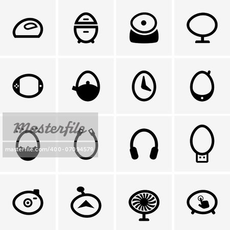 Set of Comic easter egg icons