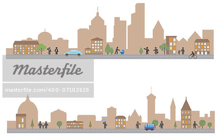 Town. Vector for you design