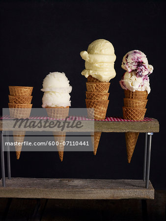 Ice Cream Cone Stand, Studio Shot Ice Cream Cone Stand, Studio Shot