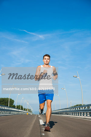 Young Man Running, Worms, Rhineland-Palatinate, Germany