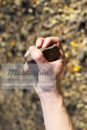 Hand Holding Rock, Steglitz, Berlin, Germany