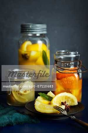 Preserved Citrus Fruits, Studio Shot
