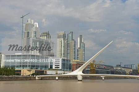 Puerto Madero bridge in Buenos Aires