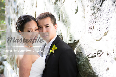 Portrait of Married Couple Outdoors, Toronto, Ontario, Canada