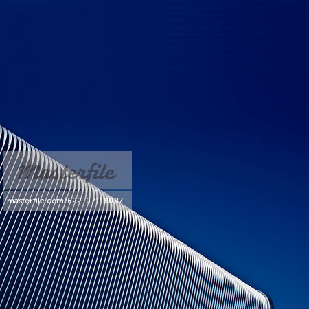 Metallic structure and blue sky