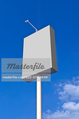 Billboard and blue sky