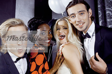 Young friends having fun in nightclub Young friends having fun in nightclub
