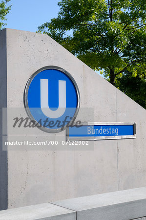 Bundestag Subway Station, Berlin, Germany