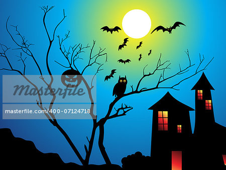 abstract halloween wallpaper vector illustration