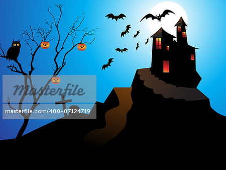 abstract halloween background vector illustration