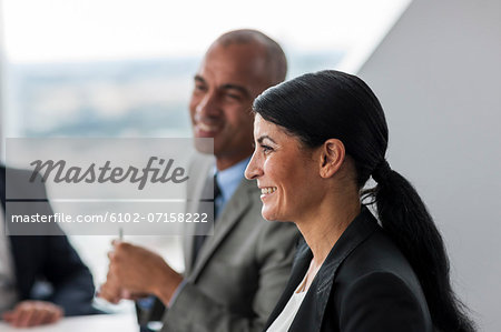 Businessman and businesswomen at meeting