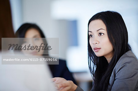 Businesswoman talking in meeting