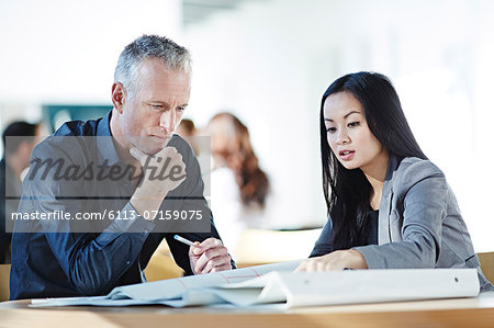 Business people talking in office