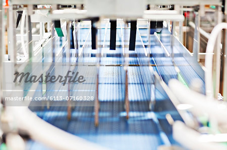 Conveyor belt in factory