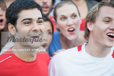 Spectators at sports match