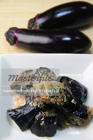 Drowned fried eggplant Drowned fried eggplant