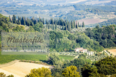 An image of a nice landscape in Italy near Volterra