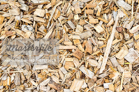 Wood chips background.