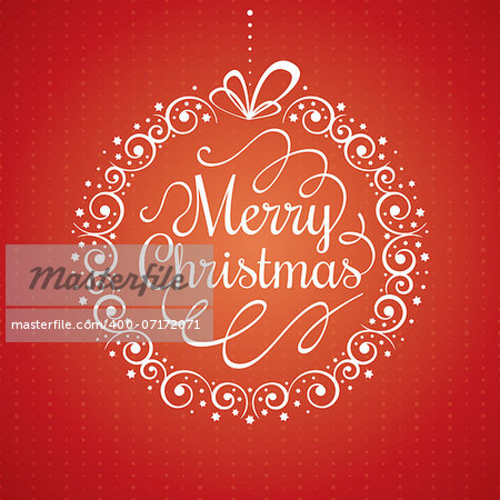 Christmas greeting card vector illustration