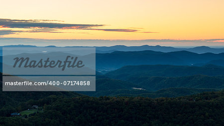 Thunder Hill Overlook, Blue Ridge Parkway, North Carolina